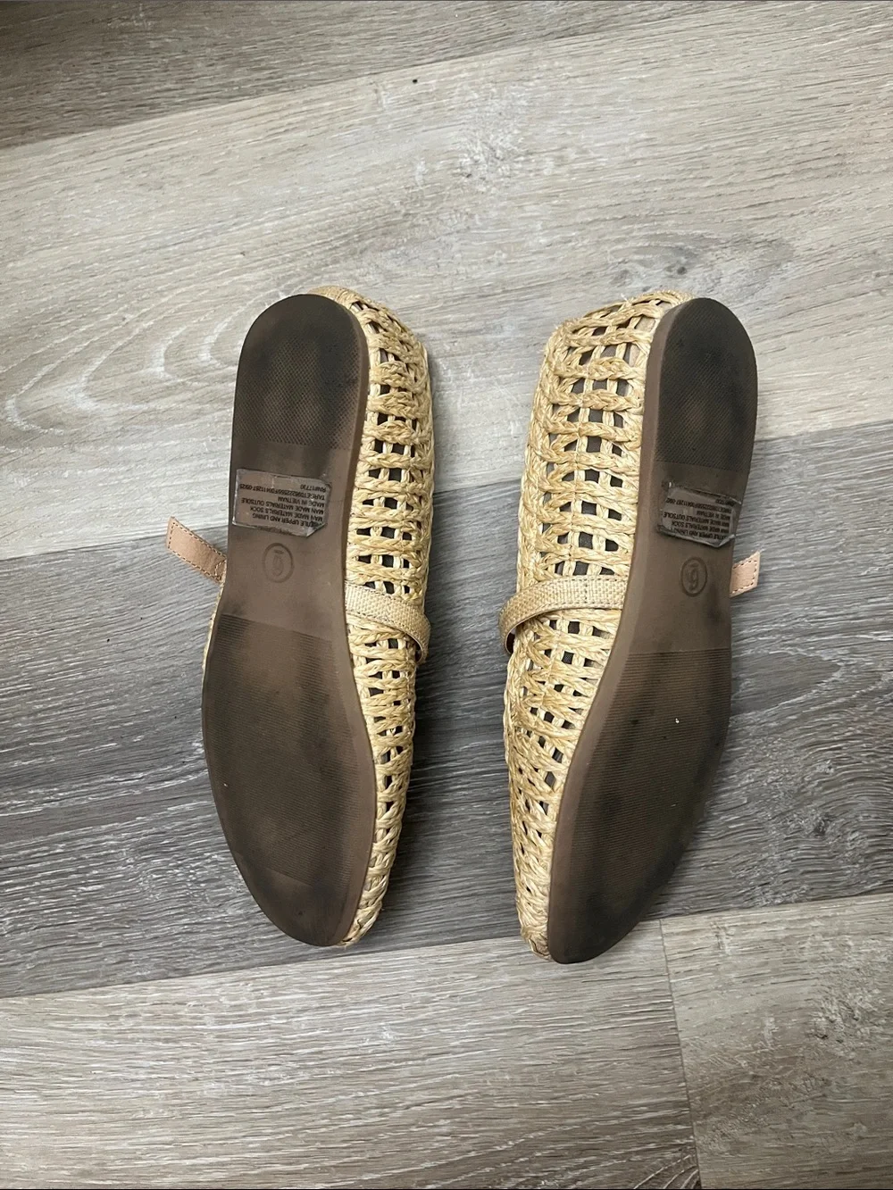 a new day Natural Woven Flats